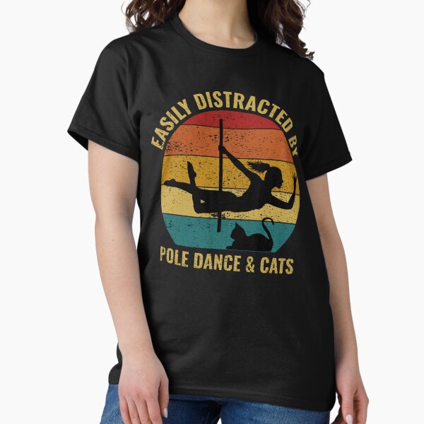 Item preview, Pole Sport Dance Dancer Cats Vintage Retro designed and sold by CuteDesigns1.