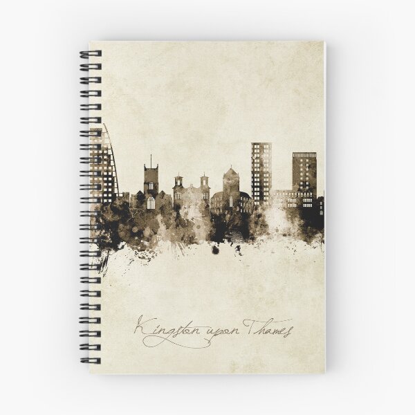 Item preview, Kingston upon Thames England Skyline designed and sold by ArtPrints.
