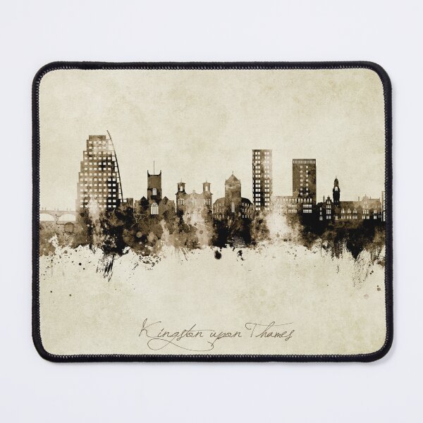 Item preview, Kingston upon Thames England Skyline designed and sold by ArtPrints.