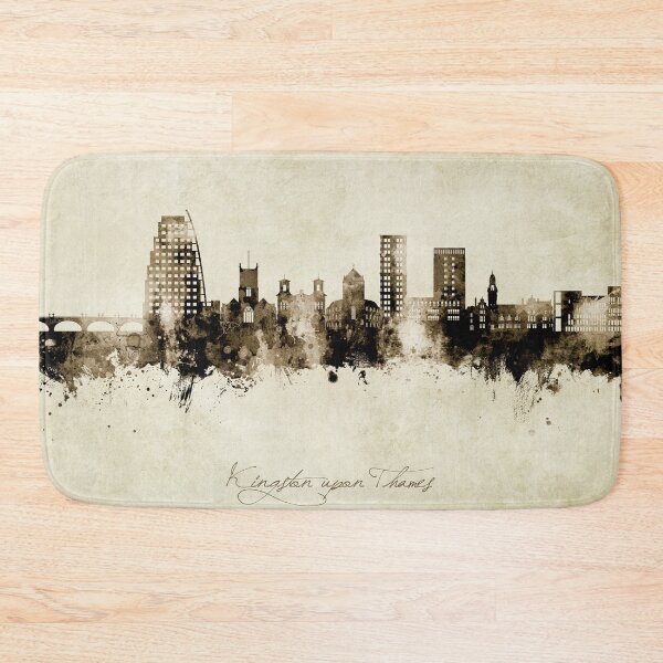Item preview, Kingston upon Thames England Skyline designed and sold by ArtPrints.