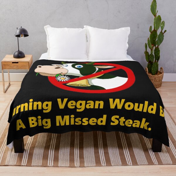 Item preview, Turning vegan would be a big missed steak. designed and sold by DistinguishedMe.