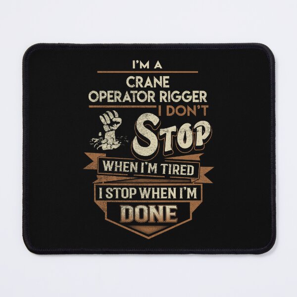 Item preview, Crane Operator Rigger T Shirt - I Stop When Done Job Gift Item Tee designed and sold by paneczkopat.