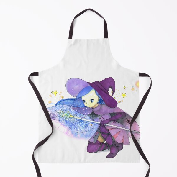 Item preview, Anime witch girl casting magic, anime magician glowing enchanted staff designed and sold by Sophiberry X.