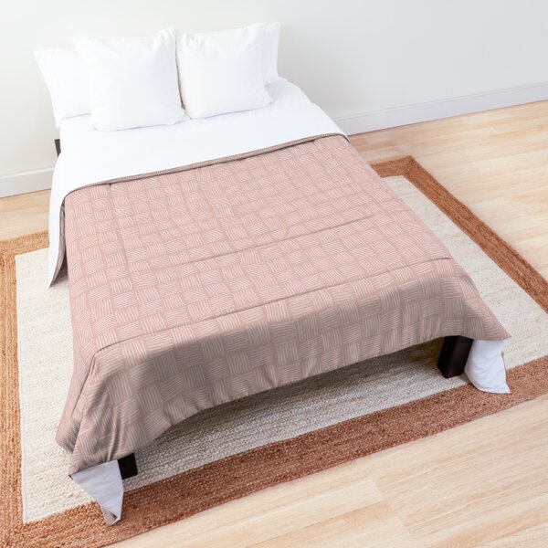 Woven texture - light pink over dark pink Comforter