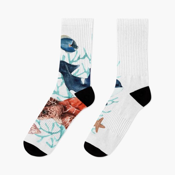 Item preview, Watercolor Ocean Life Wonders designed and sold by silviaol.