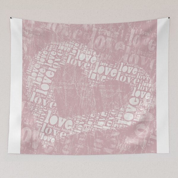 Item preview, Love forever pink heart designed and sold by popping daisy.