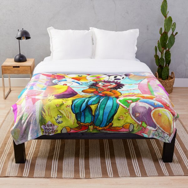 Item preview, Circus Clown Dreams ( Blanket )  designed and sold by yukidogzombie.