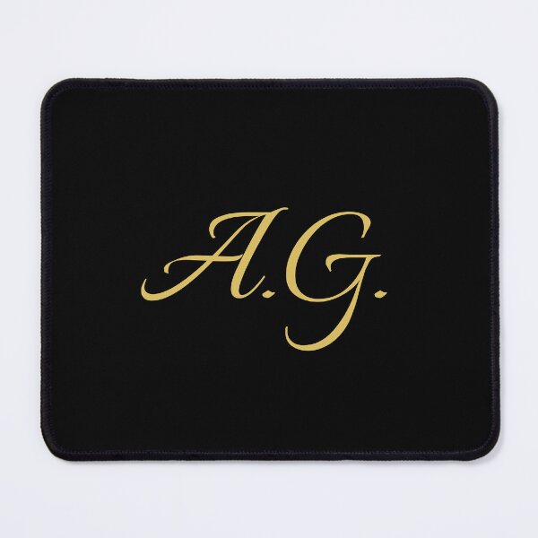 Artikelvorschau, AG-Initialen | Goldener Schriftzug | Personalisierte Geschenke entworfen und verkauft von Avo And Sriracha.