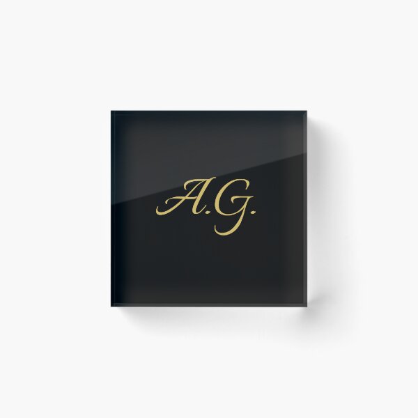 Item preview, AG Initials | Gold Lettering | Personalised Gifts designed and sold by Avo And Sriracha.