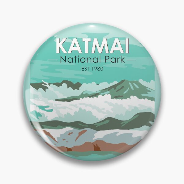 Item preview, Katmai National Park Summit Crater Lake Alaska Vintage designed and sold by KrisSidDesigns.