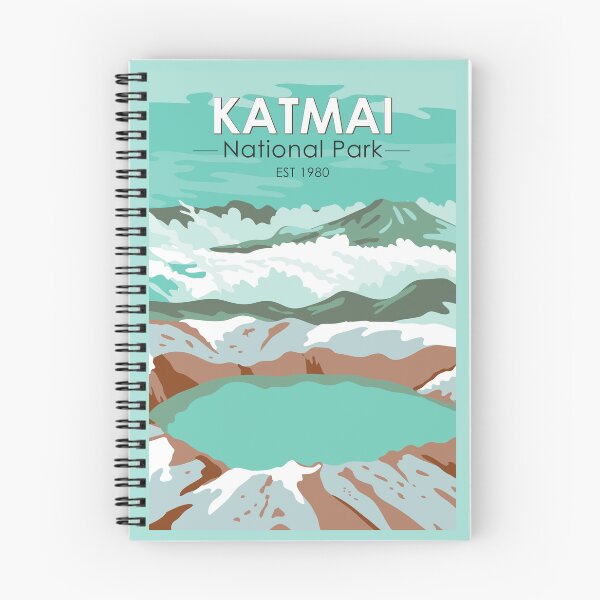 Item preview, Katmai National Park Summit Crater Lake Alaska Vintage designed and sold by KrisSidDesigns.