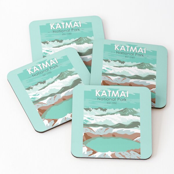 Item preview, Katmai National Park Summit Crater Lake Alaska Vintage designed and sold by KrisSidDesigns.