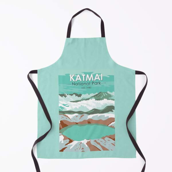 Item preview, Katmai National Park Summit Crater Lake Alaska Vintage designed and sold by KrisSidDesigns.