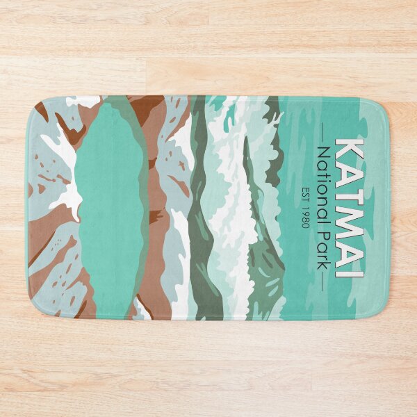 Item preview, Katmai National Park Summit Crater Lake Alaska Vintage designed and sold by KrisSidDesigns.