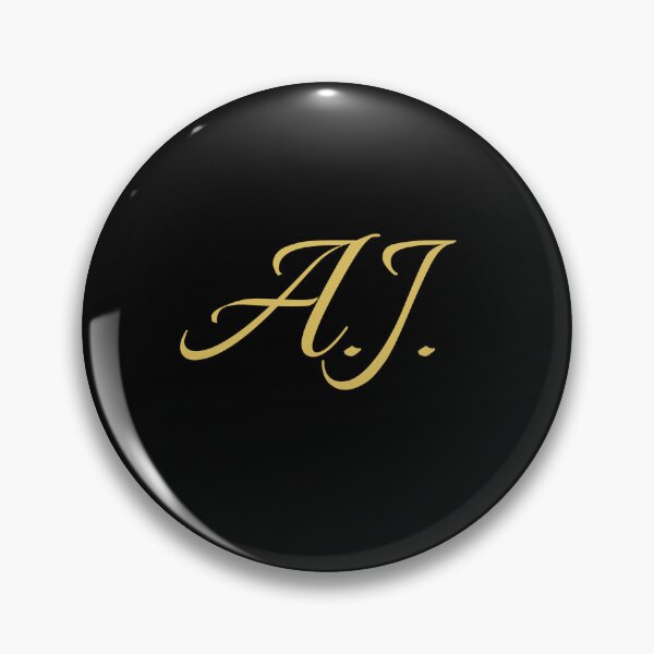 Item preview, AJ Initials | Gold Lettering | Personalised Gifts designed and sold by Avo And Sriracha.