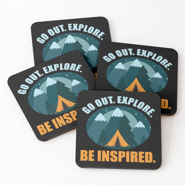 Item preview, GO OUT. EXPLORE. BE INSPIRED GREAT FOR THE OUTDOOR LOVER designed and sold by OverbeeDesigns.