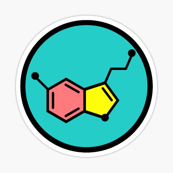 Serotonin Circle Logo Sticker