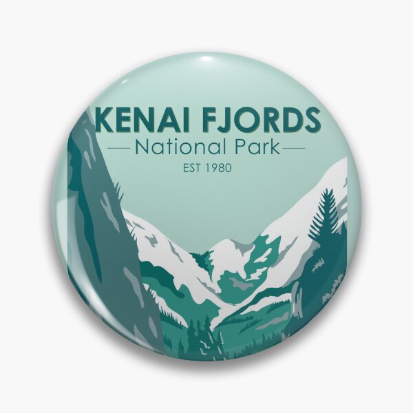 Artikelvorschau, Kenai Fjords Nationalpark Alaska Vintage entworfen und verkauft von KrisSidDesigns.
