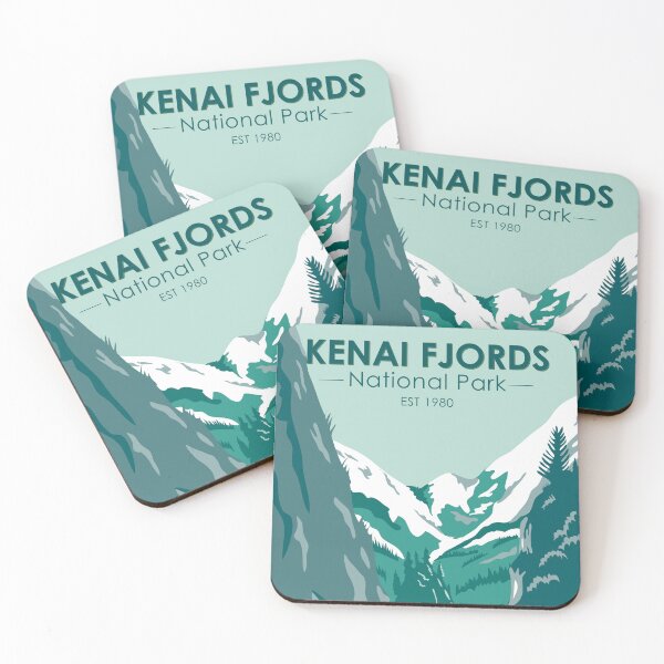 Item preview, Kenai Fjords National Park Alaska Vintage designed and sold by KrisSidDesigns.