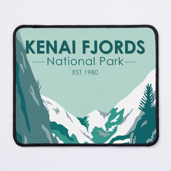 Item preview, Kenai Fjords National Park Alaska Vintage designed and sold by KrisSidDesigns.