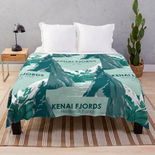 Artikelvorschau, Kenai Fjords Nationalpark Alaska Vintage entworfen und verkauft von KrisSidDesigns.