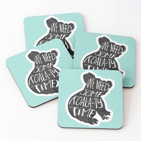 Item preview, We need some KOALA-ty time - Pun designed and sold by hitechmom.