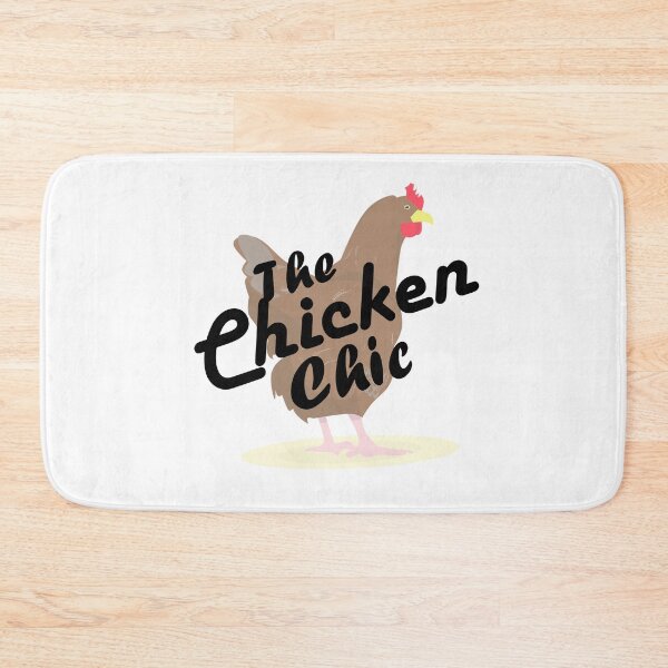 Item preview, The Chicken Chic - Black Text with Brown Chicken designed and sold by MountMercantile.
