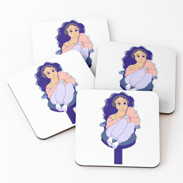 Item preview, Cute Curly Hair Gamer Girl designed and sold by artrogirl.