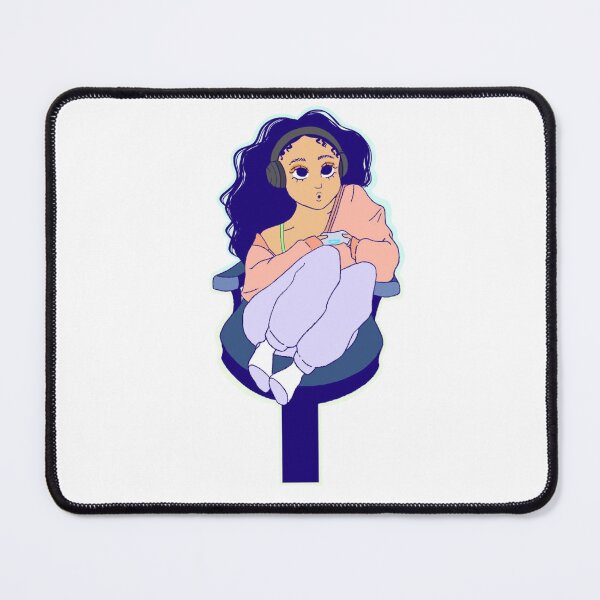 Item preview, Cute Curly Hair Gamer Girl designed and sold by artrogirl.