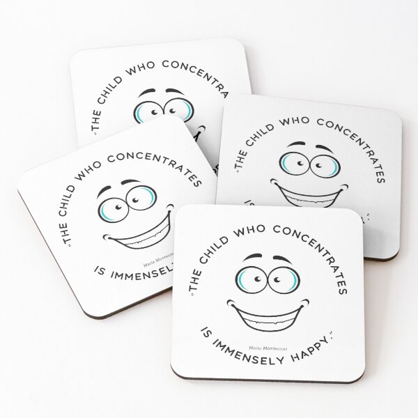 Item preview, Montessori quote The child who concentrates is immensely happy designed and sold by TeyMank.
