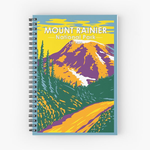 Item preview, Mount Rainier National Park Washington Vintage designed and sold by KrisSidDesigns.