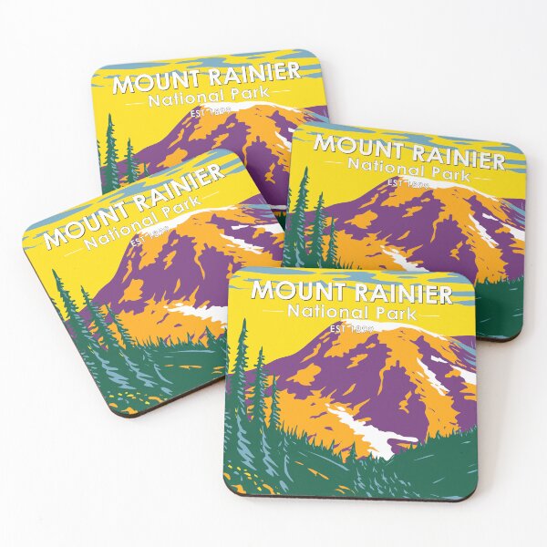 Item preview, Mount Rainier National Park Washington Vintage designed and sold by KrisSidDesigns.
