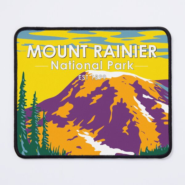 Item preview, Mount Rainier National Park Washington Vintage designed and sold by KrisSidDesigns.