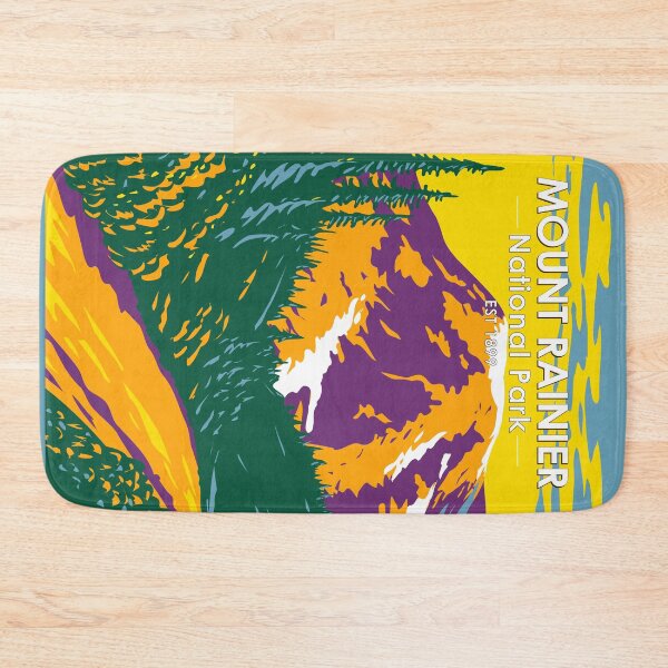 Item preview, Mount Rainier National Park Washington Vintage designed and sold by KrisSidDesigns.