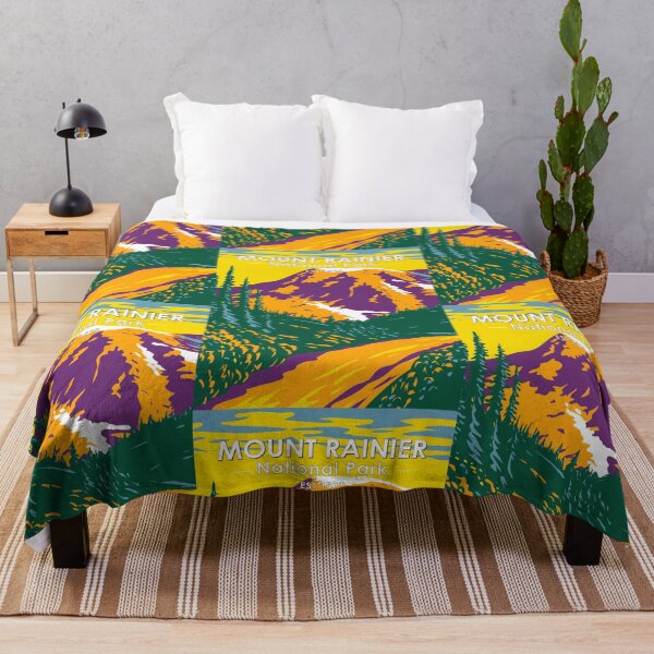 Item preview, Mount Rainier National Park Washington Vintage designed and sold by KrisSidDesigns.