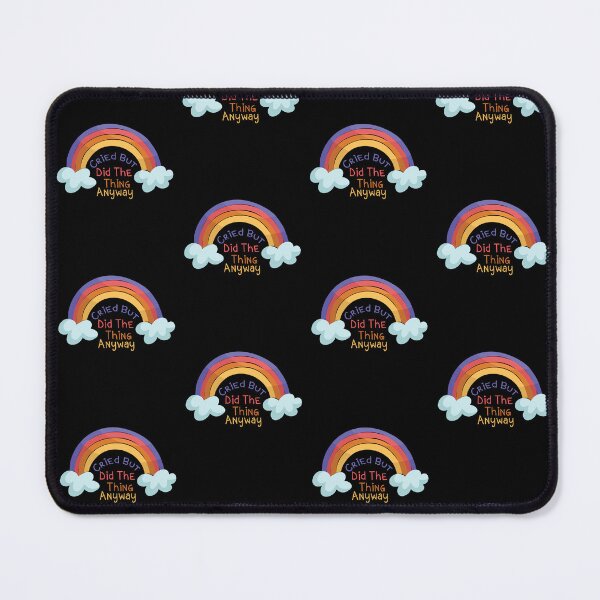 Item preview, Cried But Did The Thing Funny Colorful Cute Gift Rainbow Design Funny Saying For Womam Man designed and sold by pedrored369.