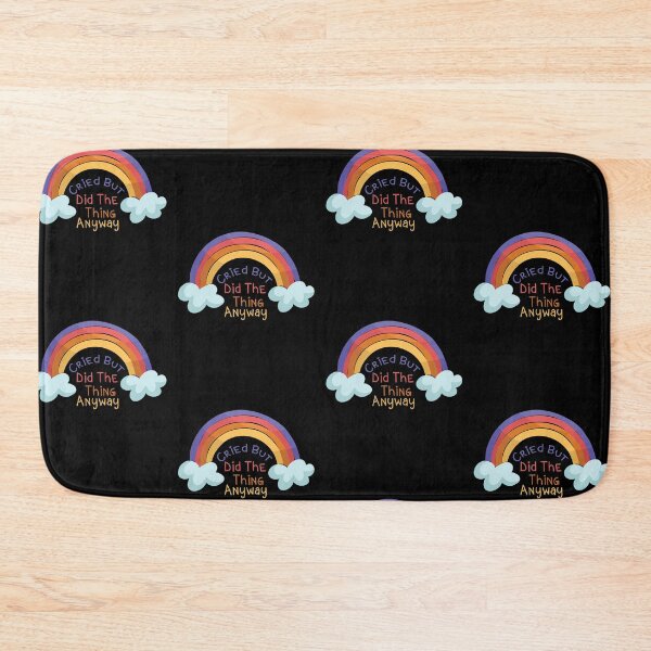 Item preview, Cried But Did The Thing Funny Colorful Cute Gift Rainbow Design Funny Saying For Womam Man designed and sold by pedrored369.