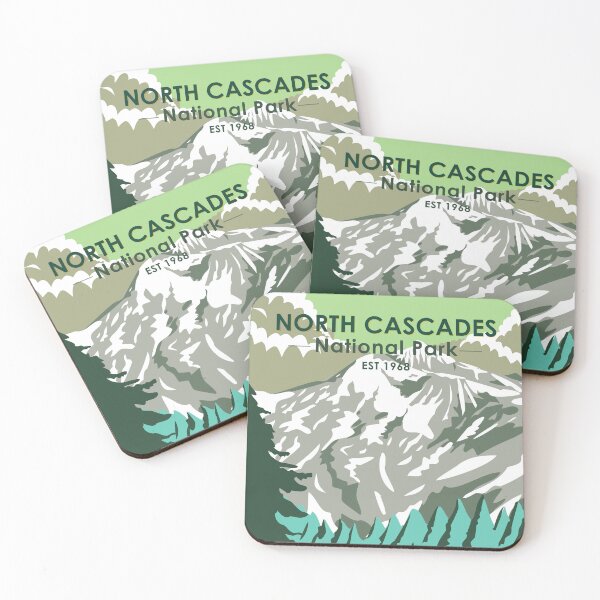 Item preview, North Cascades National Park Washington Goode Mountain Vintage designed and sold by KrisSidDesigns.