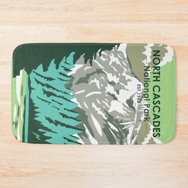 Item preview, North Cascades National Park Washington Goode Mountain Vintage designed and sold by KrisSidDesigns.