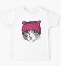 Pussyhat Protest Shirt - Women's March Pussycat Pink Hat Shirt Kids T-Shirt