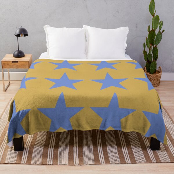 Item preview, Large DANUBE BLUE and GOLD STARS designed and sold by RachelMacht.
