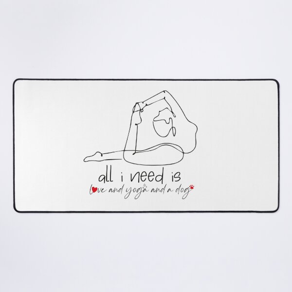 Item preview,  All I Need Is Love and Yoga and A Dog Retro Vintage T-Shirt, Dog Mama Shirt, Yoga Mom Shirt, Funny Fur Mom Life Shirt designed and sold by NewAdventure.