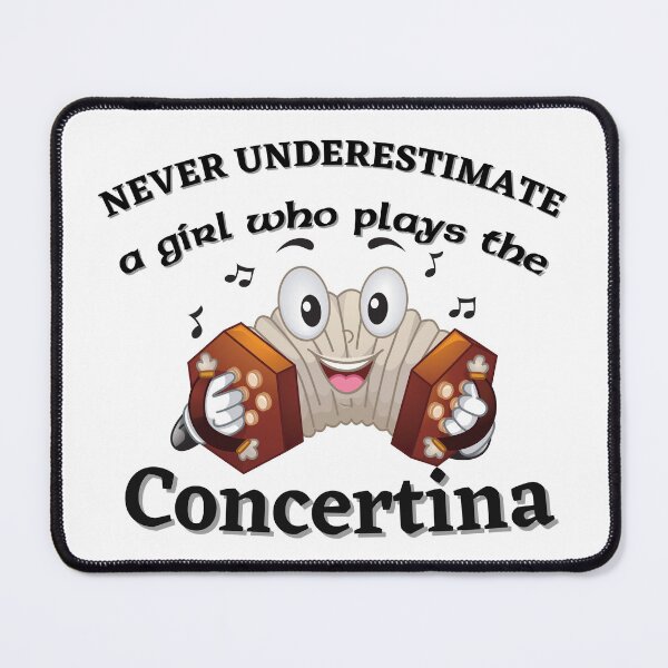 Item preview, Never Underestimate A Girl Who Plays The Concertina designed and sold by Urban-Celt.