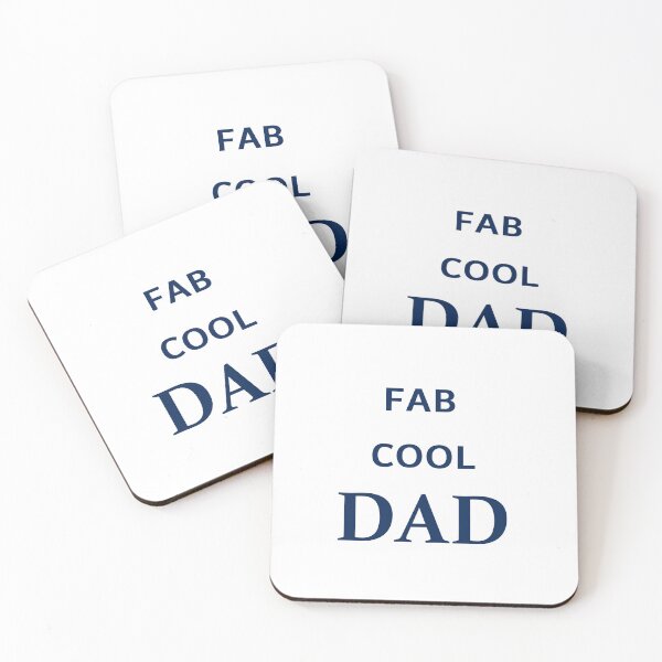 Item preview, Fab Cool Dad - Fathers Day Word Art in Navy Color Letters designed and sold by Star58.