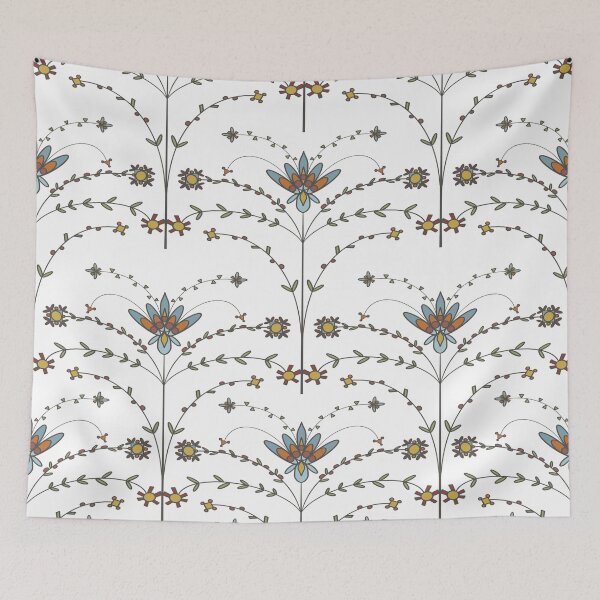 Item preview, Abstract Vintage Floral Bouquet Pattern 1.0 designed and sold by Old Urban Farmhouse Design Studio.