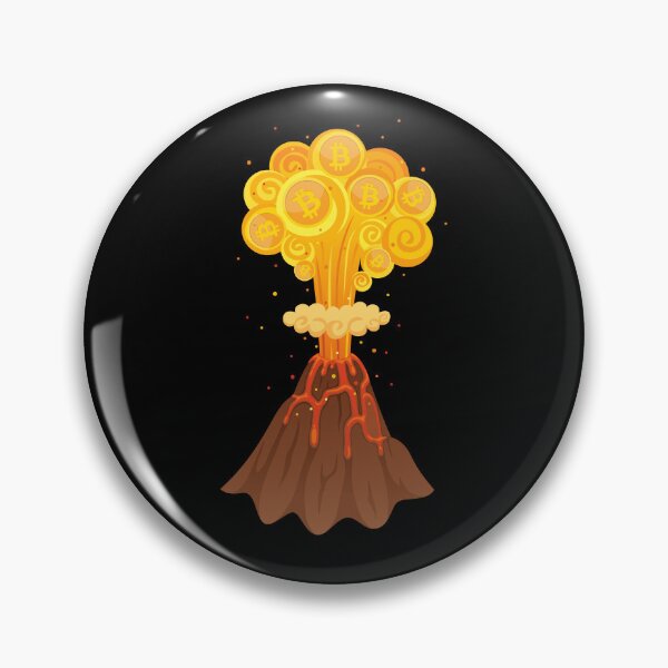 Item preview, Bitcoin Volcano Cryptocurrency designed and sold by sherwinc.