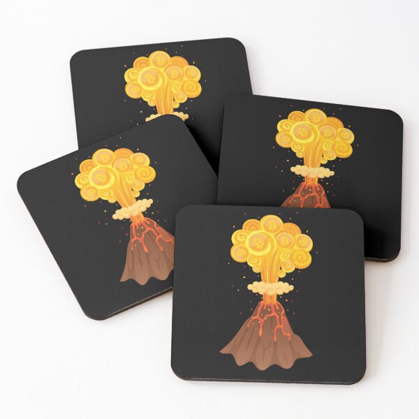 Item preview, Bitcoin Volcano Cryptocurrency designed and sold by sherwinc.