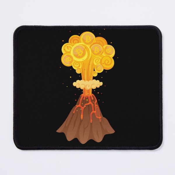 Item preview, Bitcoin Volcano Cryptocurrency designed and sold by sherwinc.