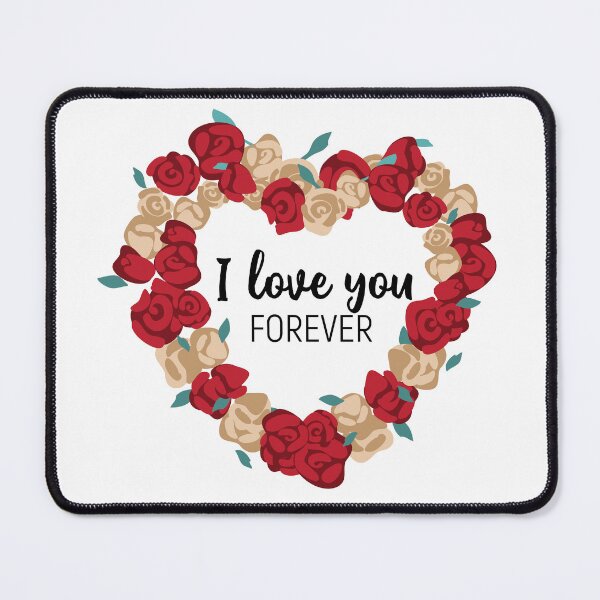 Item preview, I Love You Forever Happy Valentines Day Heart Wreath designed and sold by StickerbashCo.