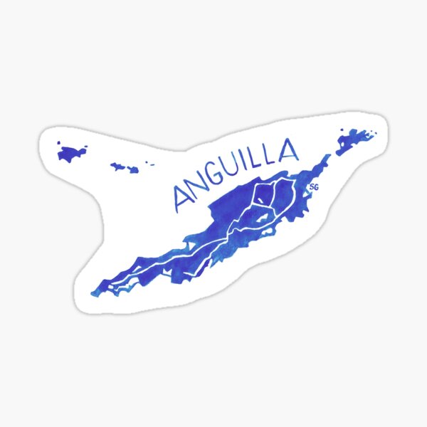 Item preview, Anguilla Sticker designed and sold by SharlaPaints.